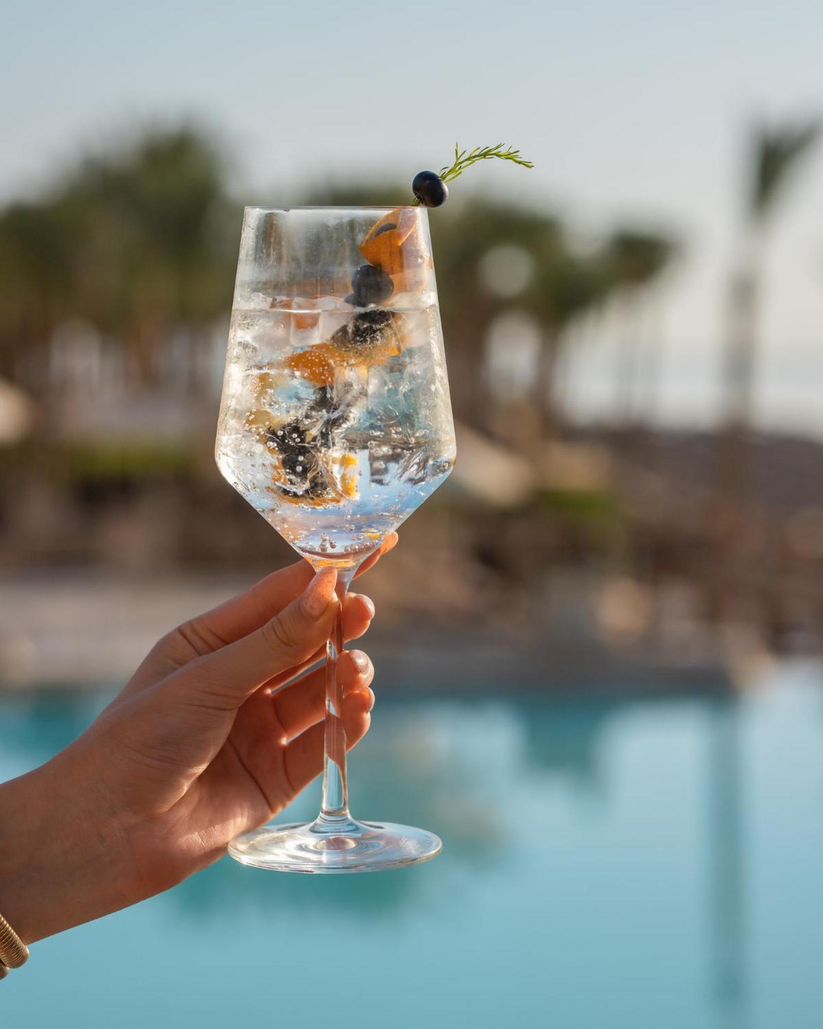 The Makadi Spa Hotel - Couples Only 18 Years Plus Hurghada Eksteriør billede A glass of sparkling wine